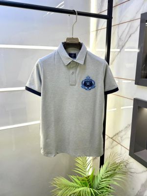 Hacket t London Grey Collar Neck Premium Polo T-shirt F2454-GY