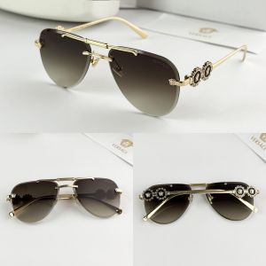 VERSACE  gold brown 3096