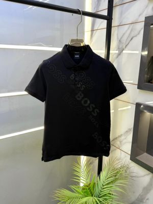 Hugo_Boss Black Premium Collar Neck Polo T-shirt F1037-BL