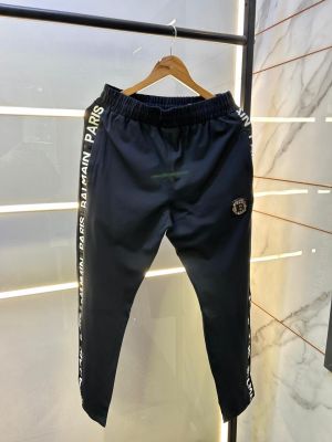 Balmai n Paris Navy Imported Embossed Print Super Premium Track Pant F3534-N2