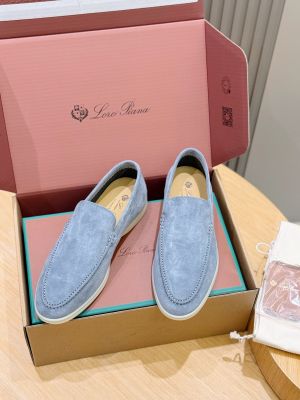 Loro Piano Summer Walk Loafer Pearl Grey