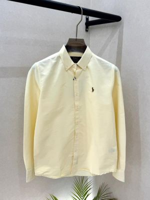 Ralp h Lauren Polo Yellow Premium Classic Plain Shirt F3559-YE