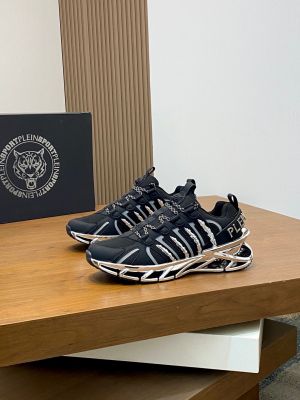 PHILIPP PLEIN SPORTS BLACK SILVER PREMIUM SNEAKER 