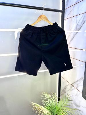 Ralp h Lauren Polo Black Imported Premium Linen Shorts F2944-BL