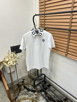 Versace Face Embroidered Imported Premium Polo T-shirt (DN 546)