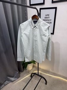  Ralp h lauren mint green imported lining shirt with embroidery logo and brand button 