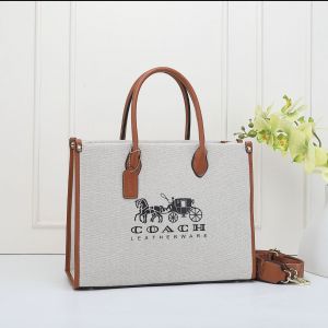COAC.H BROWN HORSE CARRIAGE ACE TOTE 35 PREMIUM WITH DUST BAG