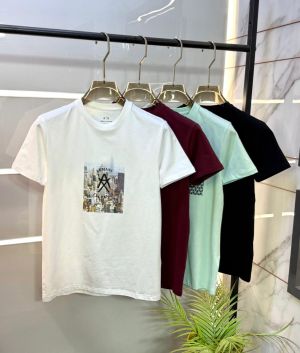 Arman_i Exchange White Premium Round Neck T-shirt F3540-WH