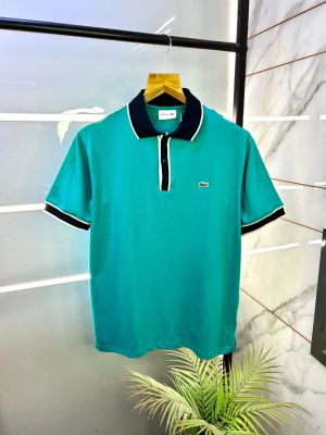Lacost e Polo Premium Collar Neck Butter T-shirt F2974-BU