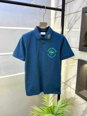 Lacost e Blue Polo Premium Collar Neck T-shirt F2373-PBU