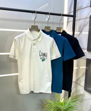 Lacost e Blue Polo Premium Collar Neck T-shirt F2373-PBU