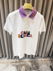 Casablanca White Imported Polo Tshirt Imported
