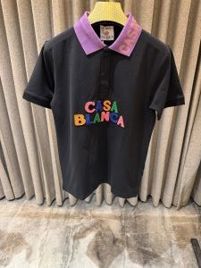Casablanca Black Imported Polo Tshirt Imported