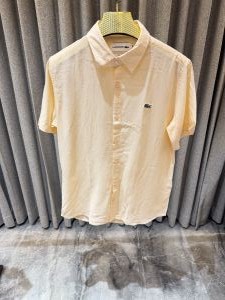 Lacost e orange Pure Linen Half sleeves Shirt