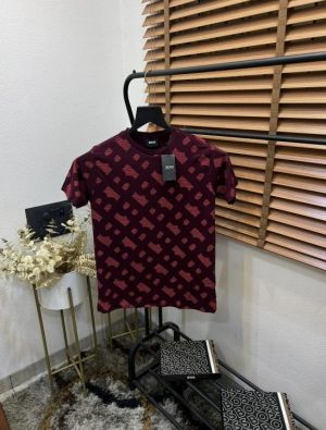 Bos_s Cotton Elastane Printed Premium Crew Neck T-shirt With Brand Box