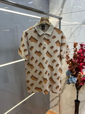 Balmai n Paris Premium Imported Cotton Lycra Fabric Polo with Allover Monogram Design Sale Offer 1022