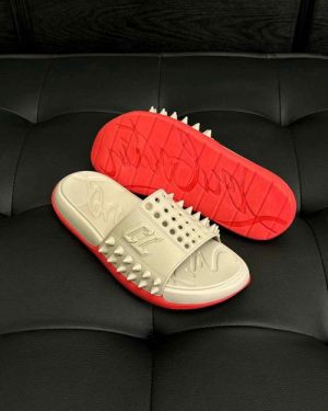 Christian...... louboutin take it easy slides bbeige...