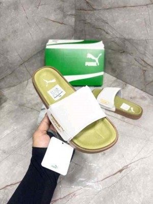 PUMMA PALERMO WHITE GREEN FLIP FLOP