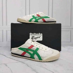 Onitsukaa Tigerr Sabot White Green Fix 720