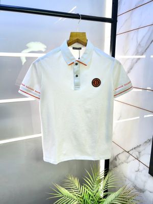 Balmai n Paris White Imported Premium Polo Collar Neck T-shirt F3126-W2