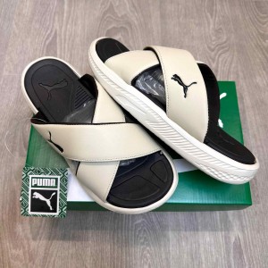 Pum.a Softride Seave Cross Strap Beige Slides