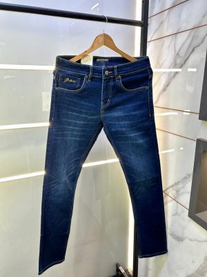 Balmai n Paris Imported Dark Blue Super Premium Denim With Brand Box Packing And Carry Bag F3508-DBU