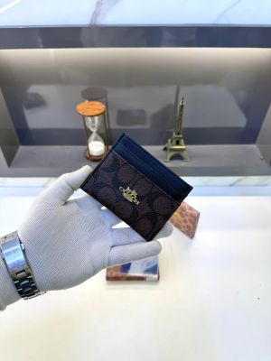 Coac_h Card Holder Brown Black Fa 513