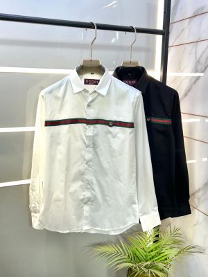 Gucc i Logo Black Premium Shirt With Brand Box Packing And Carry Bag F2851-BL