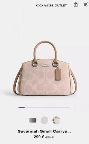 Coach_savannah small carryall bag in signature canvas bag with box premium quality