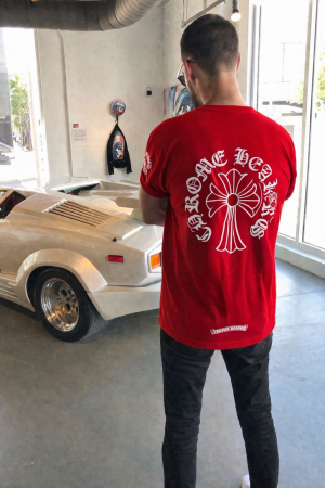 Chrome Hearts Imported Oversized Tshirts Red