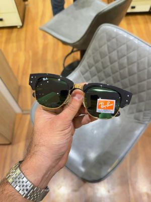 rayban club master mega gold green