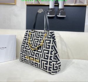 _Balmain_jacquard_tote_bag_with_dust_bag_(989)