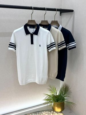 Ralp h Lauren Polo Imported knitted Cream Super Premium Collar Neck T-shirt F3653-CR