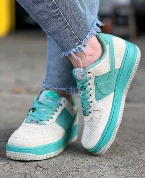 nikee airforce 1 low X tiffany GREY BLUE