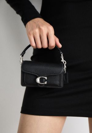 Coach_Tabby_12_Mini_Black-Silver_Crossbody_With_OriginalBox_DustCover_CarryBag