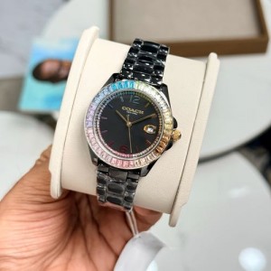 Authentic Grade Coach Greyson Rainbow Diamond Set Bezel