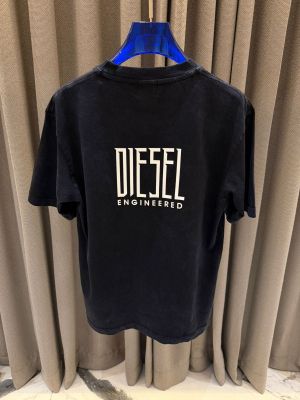 Diese_l Round Neck T-shirt Navy