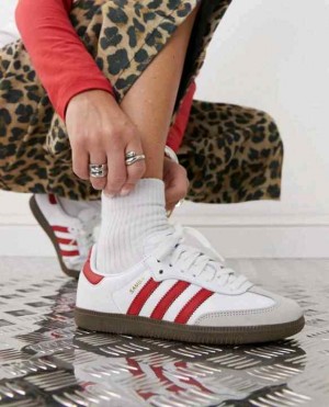 Addidas Samba OG White Red Women