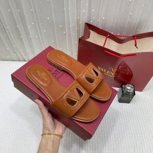 Valentino_Garavani_VLogo_Signature_Flat_Leather_Sandals_Brown_With_OG_Box_&_Carry_Bag_1892_Brown