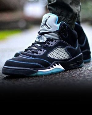 Jordan 5 Black University Blue for mens 