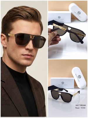 PHILIPP PLEIN 9530 MATT BROWN WITH GOLD TRENDING FASHION STORE ARTICLE 416