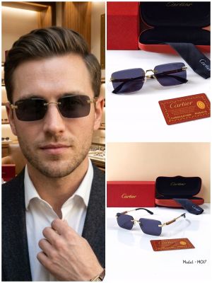 CARTIE_R M017 RIMELESS BLACK WITH GOLD TOUCH EXCLUSIVE NEW DESIGNER STORE MODEL 408