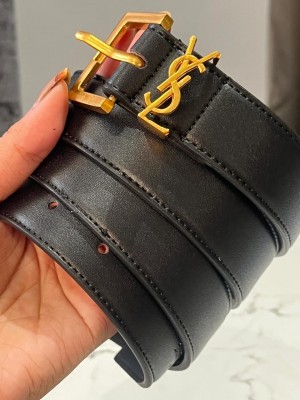 YSL BLACK WOMEN BELT