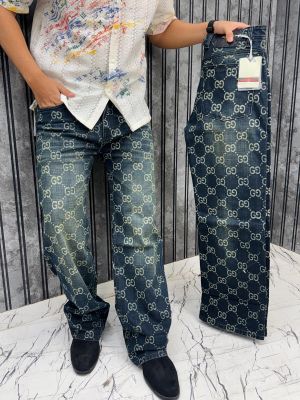 Gucci.Imported.All.Over.Monogram.Printed.Light.Shade.Premium.Baggy.Denim.Jeans.MR332