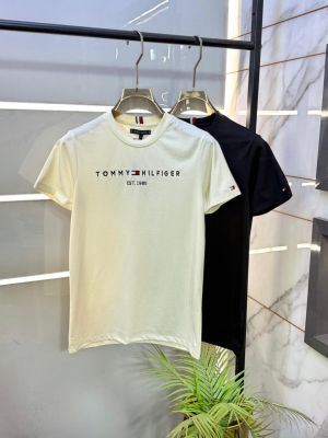 Tommy_Hilfiger Black Super Premium Round Neck T-shirt F3591-BL