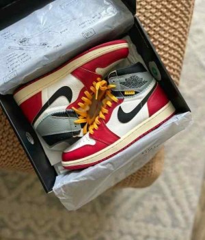 nikee air jordan 1 high x union la chicago red semi ua