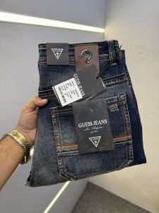 GUESS PREMIUM GREENISH SHADE DENIM JEANS STRAIGHT FIT LENGHT 41