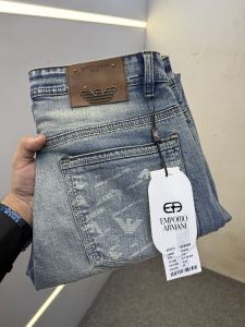 EMPORIO ARMAN-I PREMIUM LIGHT BLUE DENIM JEANS STRAIGHT FIT LENGHT 41