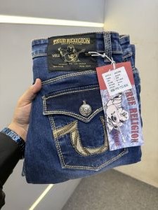 TRUE_RELIGION PREMIUM DARK BLUE DENIM JEANS BOOTCUT DENIM LENGHT 41