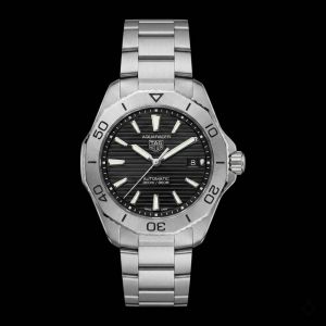 TAG Heue_r Aquaracer Professional 200 Date Automatic Silver Black 